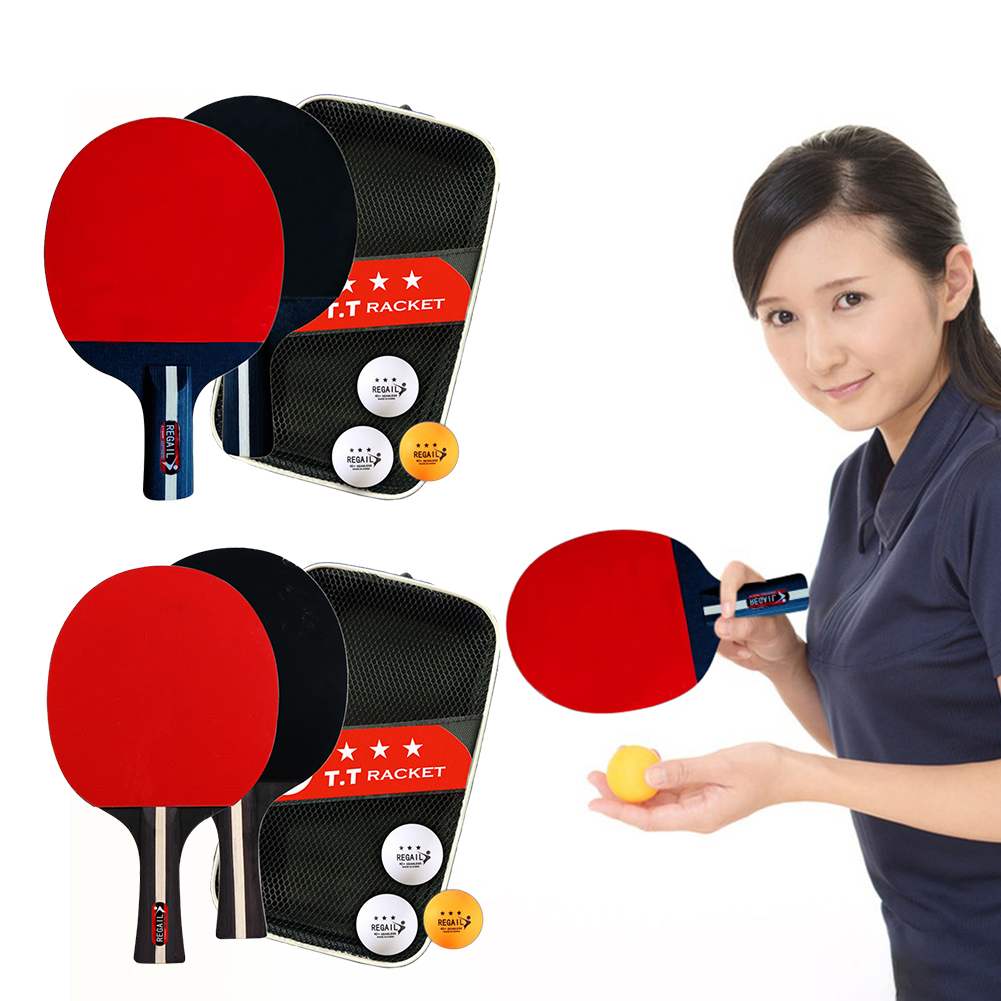 Table Tennis Backhand - Masa tenisi raket 2 raketler &