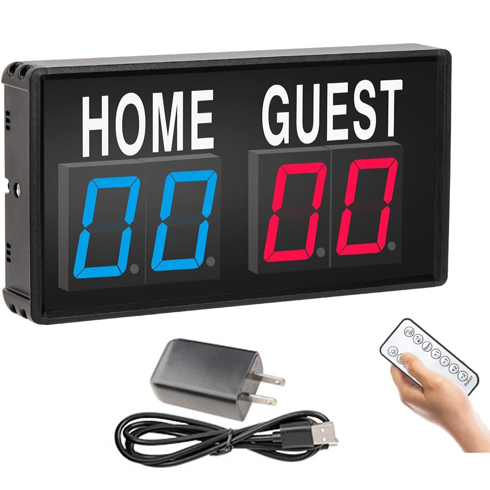 Table Tennis Scoreboard - Taşınabilir 4 Haneli LED Skorbord Dijital