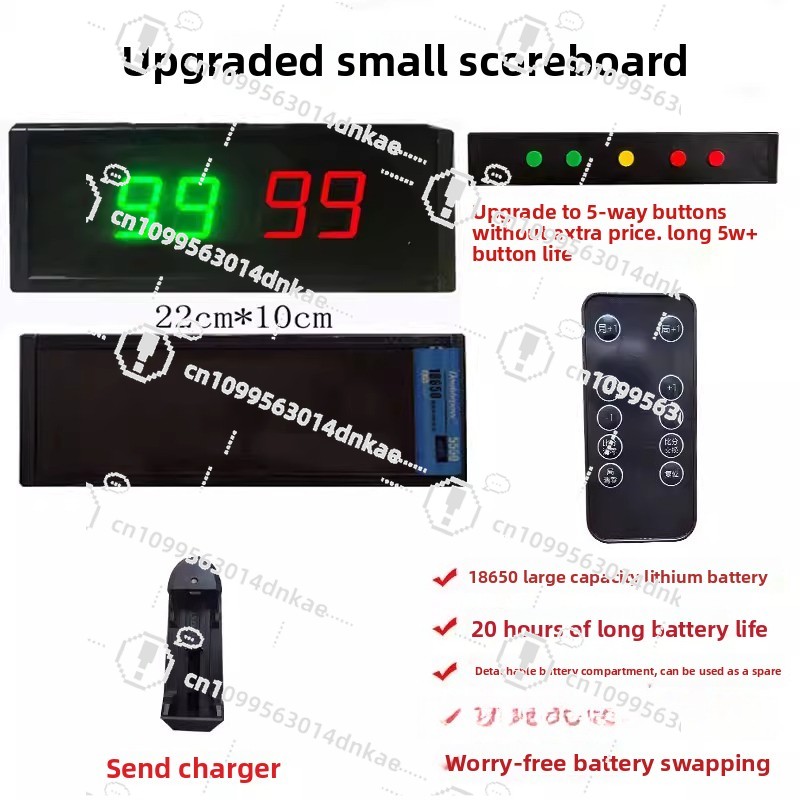 Table Tennis Scoreboard - Basketbol Maçı Elektronik Skorboard Led Çevirmeli