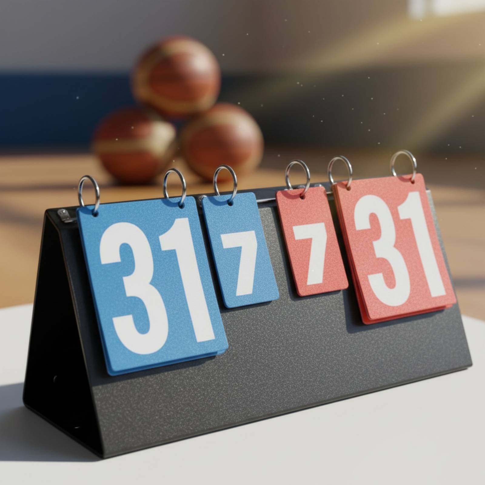 Table Tennis Scoreboard - Taşınabilir Çevirmeli Skor Tahtası Çok Amaçlı