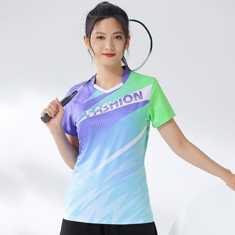 Table Tennis Jersey - Kadın Badminton gömlek baskı Golf kıyafeti