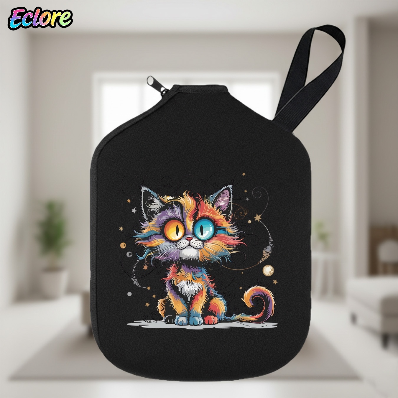 Table Tennis Paddle - Galaxy Star Cat Pickleball Raket Çantası