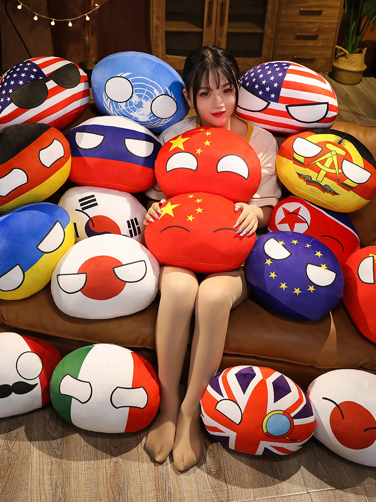 Table Tennis France - Country Ball Oyuncakları Peluş Polonya Topu