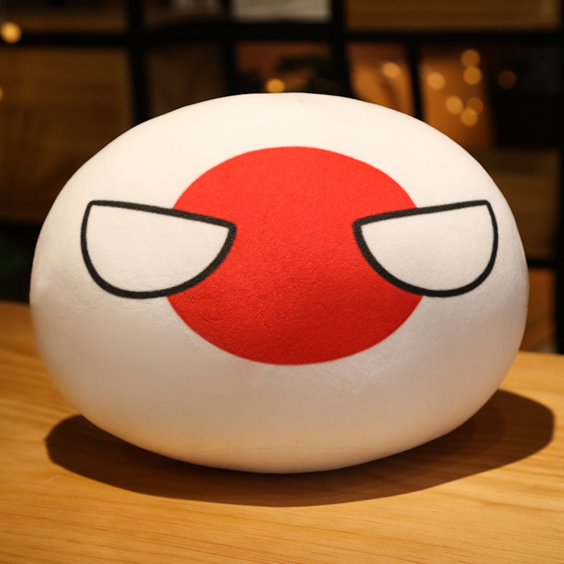 20-30cm Kawaii Polandball pelu - Table Tennis France incelemesi ve fiyatı