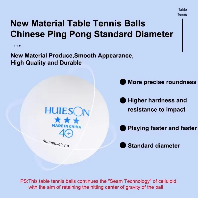 100 Adet Huieson Mavi Logolu M - Table Tennis Logo Free incelemesi ve fiyatı